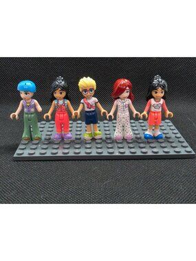 Lego Friends Minifigures Lot Of 5 Assorted Characters Accessories Included New